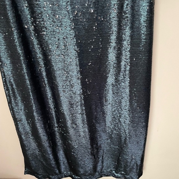 Moulinette Soeurs Interstellar Sequin Navy Midi Dress - Picture 6 of 14